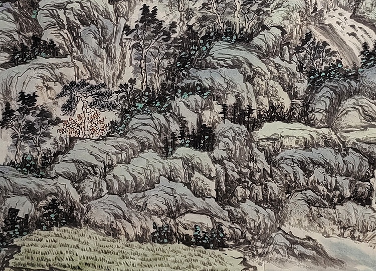周植筠 空翠烟霏