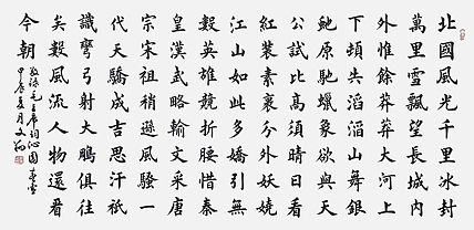飞翔 山东省书协会员 沁园春雪书法字画手写真迹名家作品名人楷书