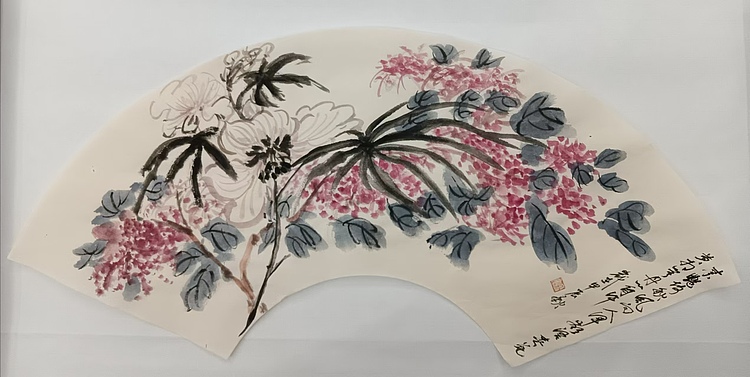 文化老兵 扇面