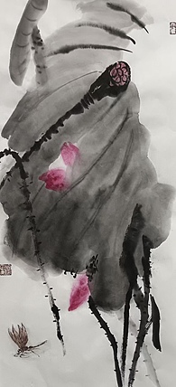 文化老兵 花鸟条幅
