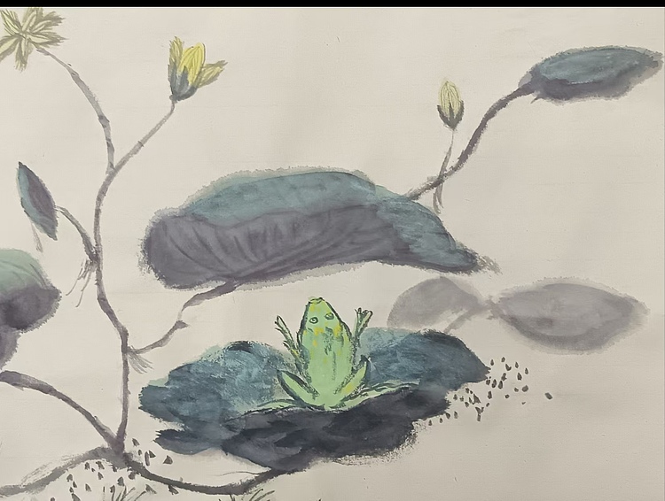 文化老兵 踏水荷叶