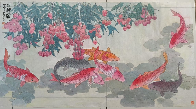 职业书画家 一念 吉祥图
