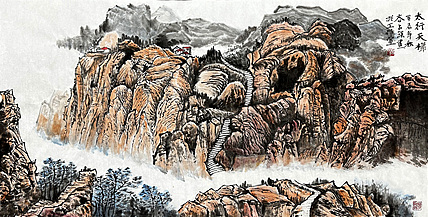 谷占琛 国画