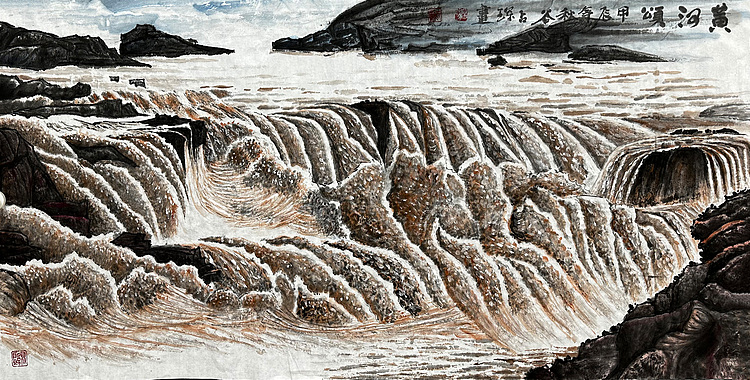 谷占琛 国画