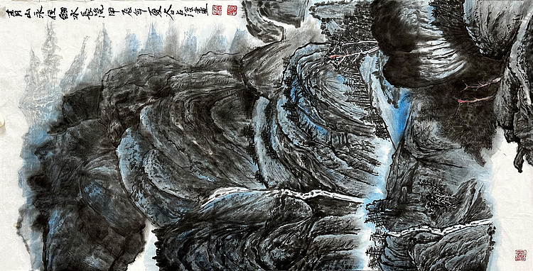 谷占琛 国画