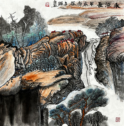 谷占琛 国画