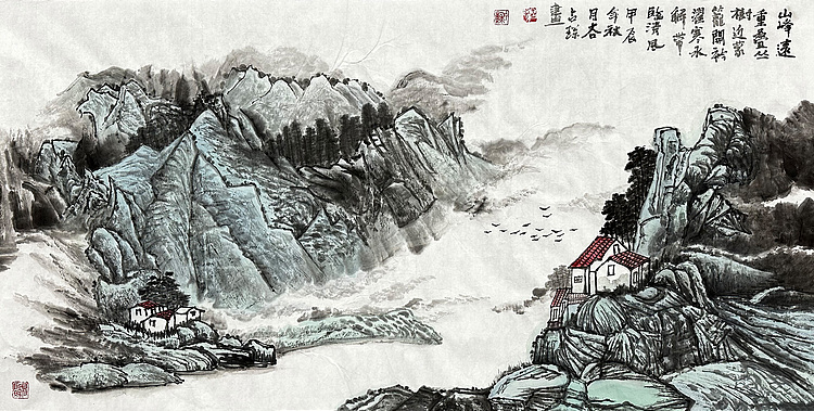 谷占琛 国画