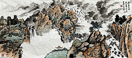 谷占琛 国画