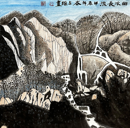 谷占琛 国画