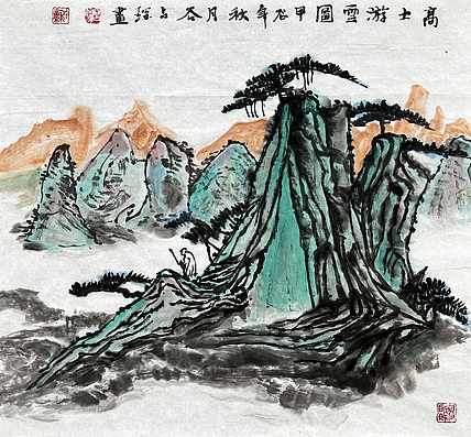 谷占琛 国画