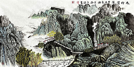 谷占琛 国画