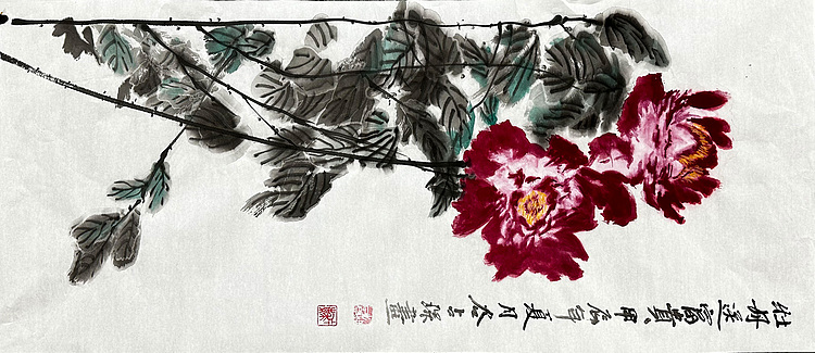谷占琛 国画