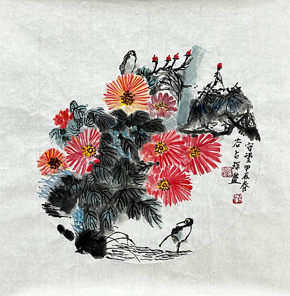 谷占琛 国画