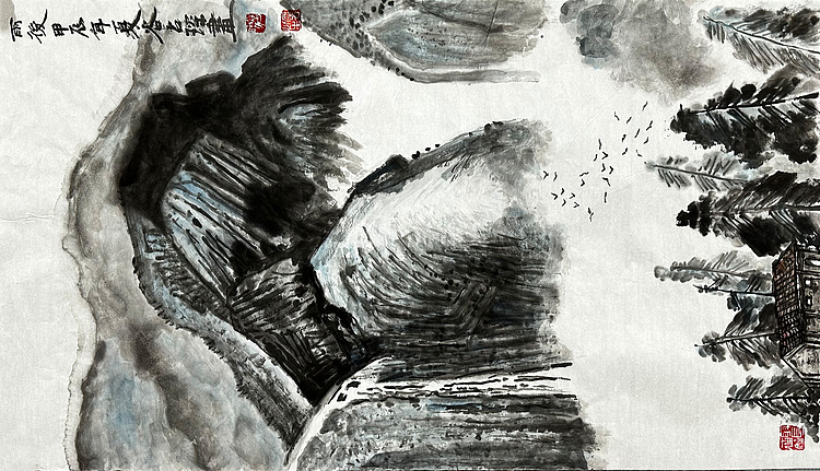 谷占琛 国画
