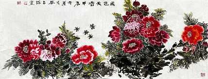 谷占琛 国画