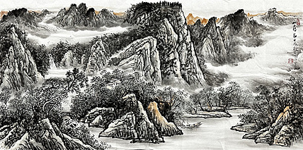 国家一级美术师 王朝才 精品山水