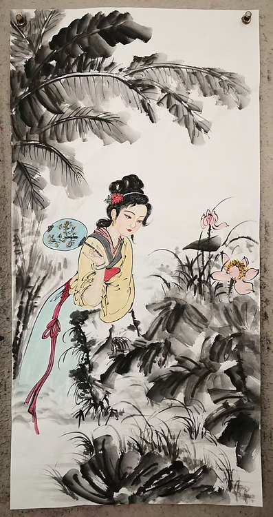 粟承志 仕女图