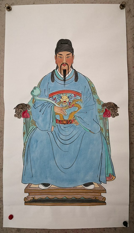 粟承志 文昌帝君神像