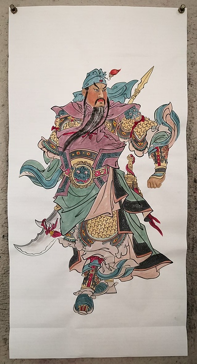 粟承志 关公神威图