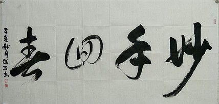 李保佐 书法作品《妙手回春》