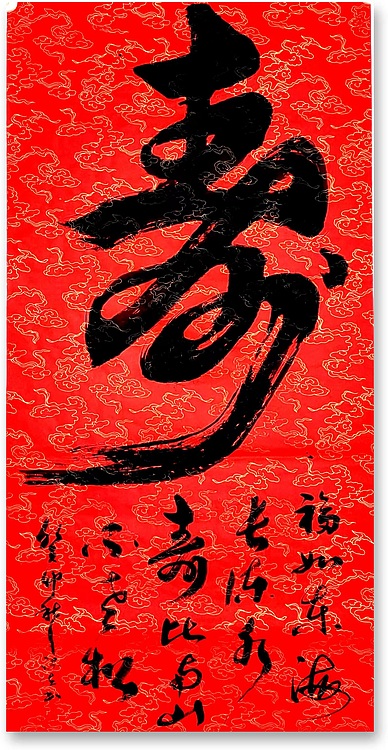 李保佐 书法作品《寿》