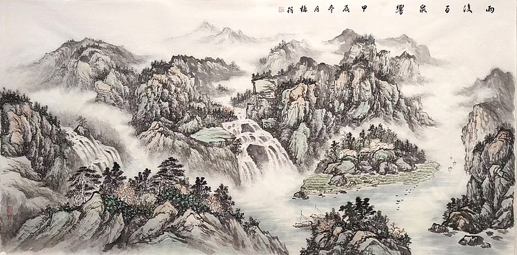 周植筠 雨后百泉响