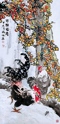 高晓林 （4955）国家一级，美术师江苏省美协会员《吉祥如意》
