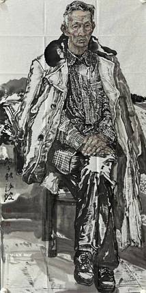 河南大学教授，河南省美协副主席，中美协会员，袁汝波 国画 暮年