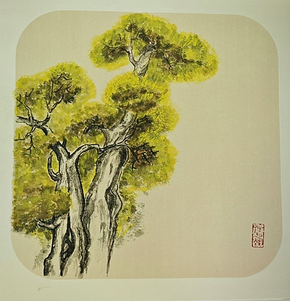 中国老年书画研究会会员 张宝霞 《胡杨树》