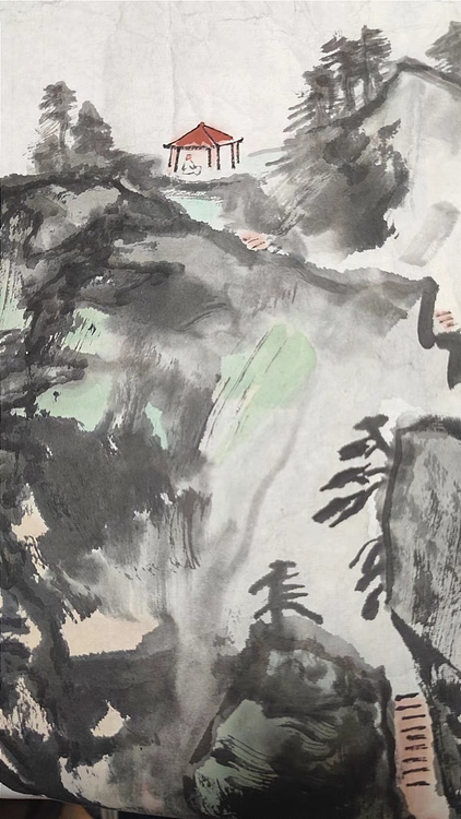南山 中国美协会员周群（南山周君）《青江水暖》