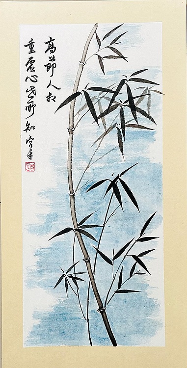 宫平 梅兰竹菊四条屏