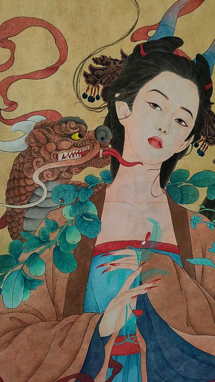 永遇乐 工笔人物