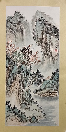 周植筠 山水