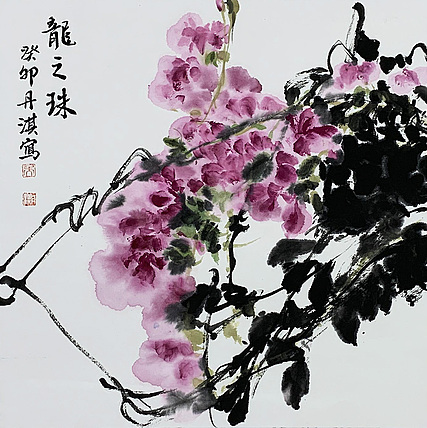 吴丹淇 花鸟 托纸
