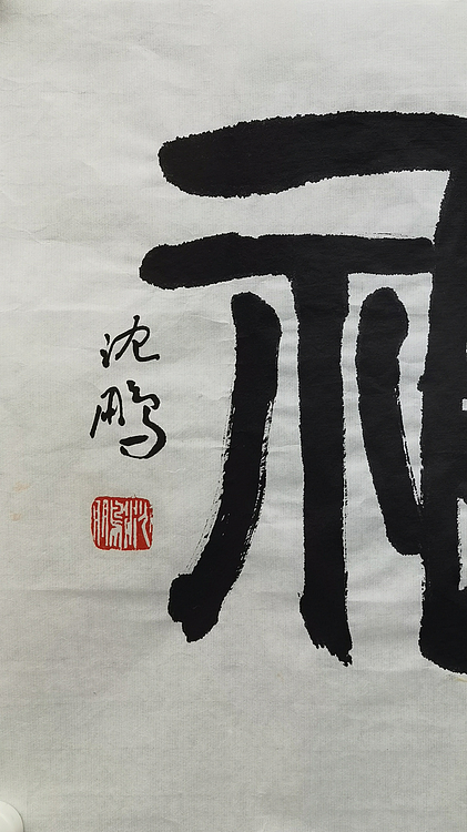 原中书协主席 沈鹏 附老太太合影视频