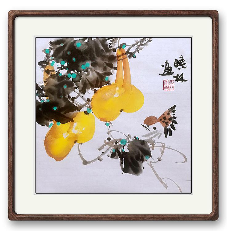 高晓林 （4971-5）国家一级美术师，江苏省美协会员，斗方小品