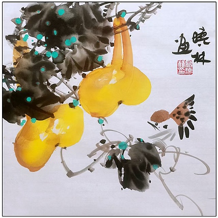 高晓林 （4971-5）国家一级美术师，江苏省美协会员，斗方小品