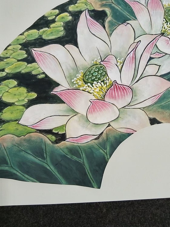 当代著名书画家 醉墨 朱毅江工笔国画《荷香》62*30㎝