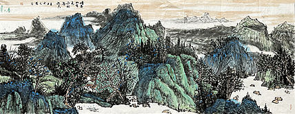 梁元龙 山水