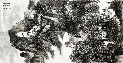 梁元龙 山水