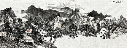 梁元龙 山水