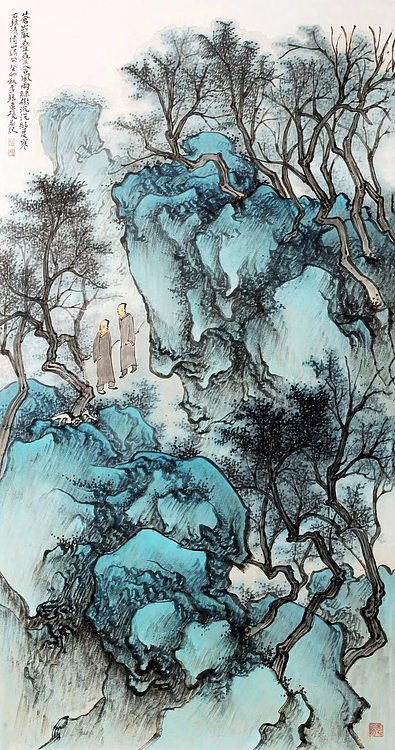 中国美术家协会会员，段孝钢 山水