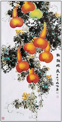 高晓林 （4974）国家一级美术师，江苏省美协会员《福禄绵长》