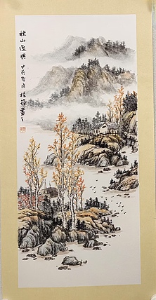 周植筠 秋山逸兴（卡板）