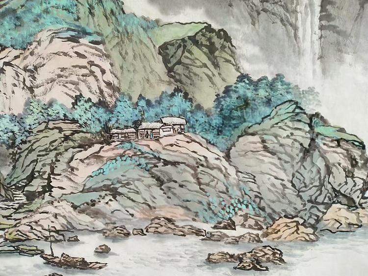 职业书画家 于恩沛 春山会友