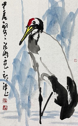中国美术家协会会员 朱法鹏 花鸟