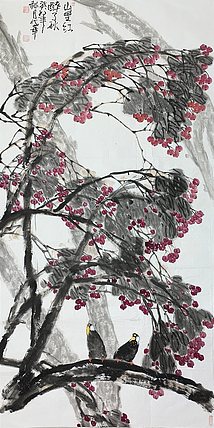 中国美术家协会会员 戚代华 花鸟