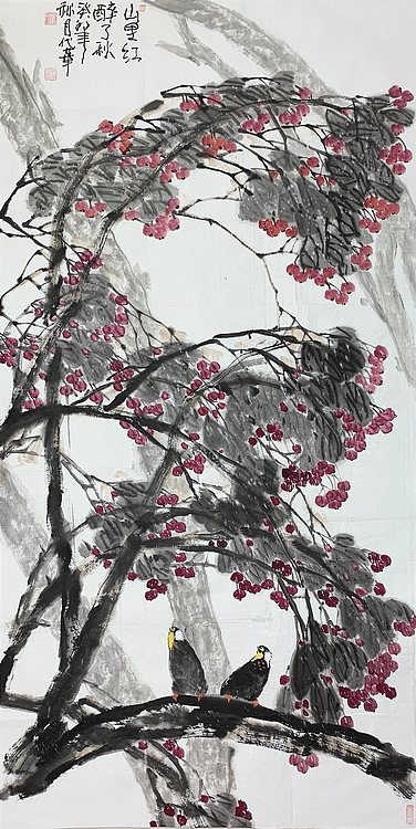 中国美术家协会会员 戚代华 花鸟