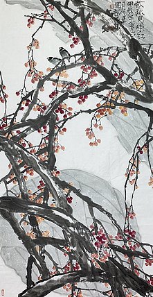 中国美术家协会会员 戚代华 花鸟