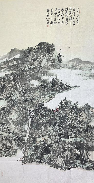 中国美术家协会会员 骆继明 山水